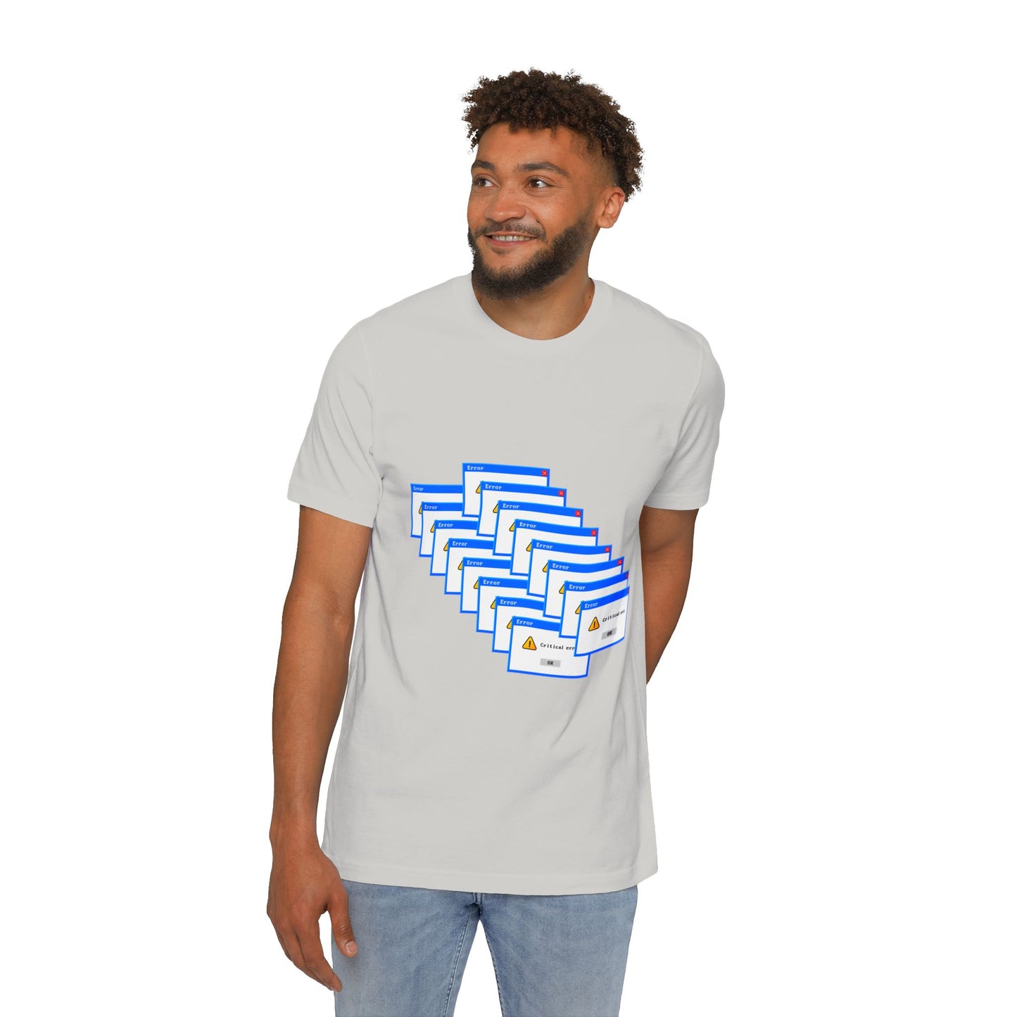 Critical Error Train Tech T-Shirt | Relatable Tech Humor Tee