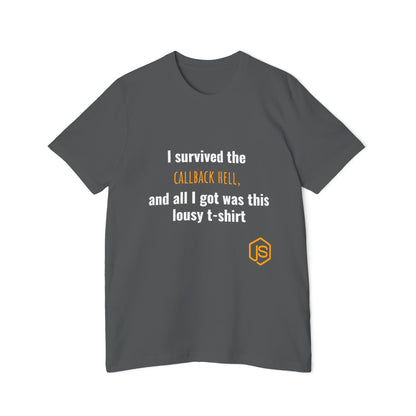 I Survived the Callback Hell, and All I Got Was This Lousy T-Shirt | Funny Coding T-Shirt for Developers | Usha Creations