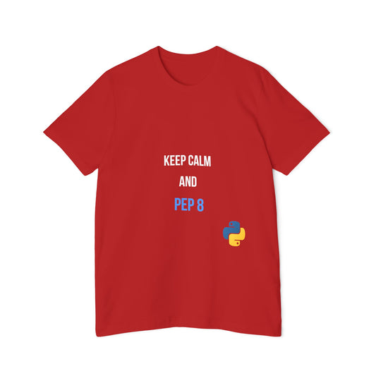 Keep Calm and PEP 8 | Funny Python Programming T-Shirt | Usha Creations