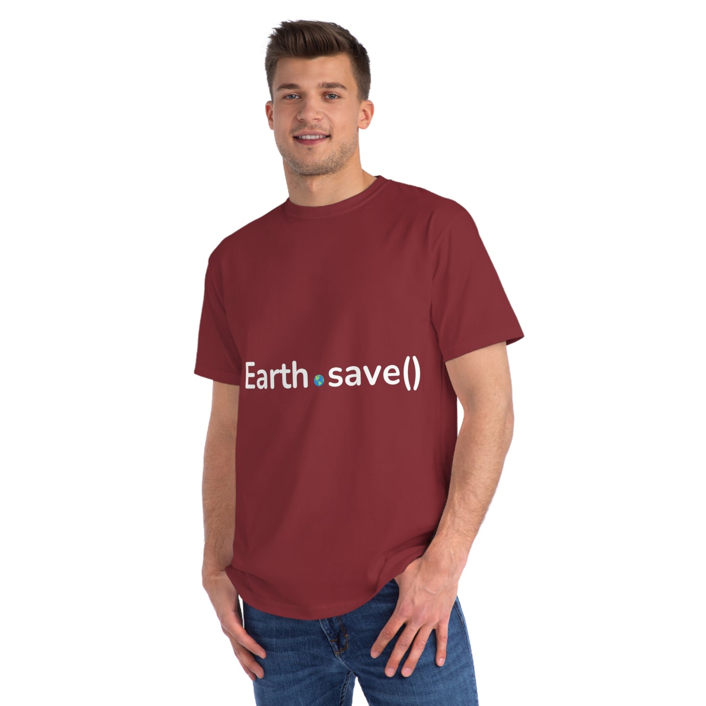 Earth.save() Eco-Coding Tee | Environmental Developer Shirt | Usha Creations