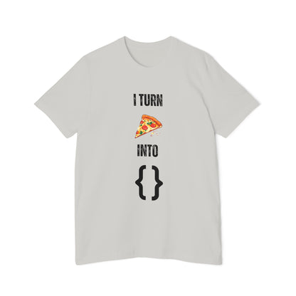 I Turn Pizza Into Code T-Shirt - Funny Programmer Tee