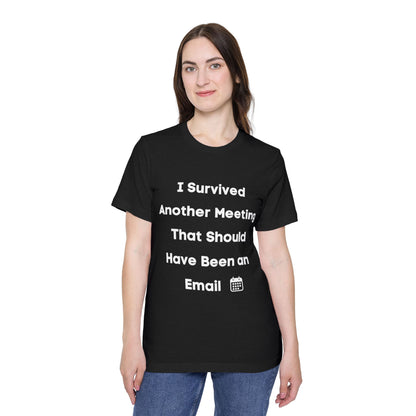 I Survived Another Meeting That Should Have Been an Email | Funny Work T-Shirt | Usha Creations