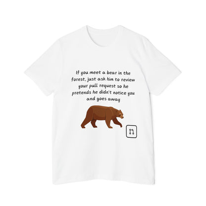 Bear Pull Request Review Developer Humor T Shirt | Coding Wildlife Meme Tees | Usha Creations