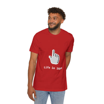 Life in 16px | Frontend Developer T-Shirt | Pixel-Perfect UI Design Tee | Usha Creations