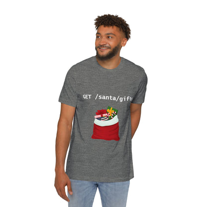 GET Santa Gifts REST API T-Shirt | Funny Backend Developer Christmas Gift 2024 | API Engineer Holiday Present | Usha Creations