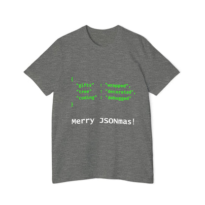 Merry JSONmas Developer T-Shirt | Funny JSON Christmas Gift 2024 | JavaScript Holiday Present | Usha Creations