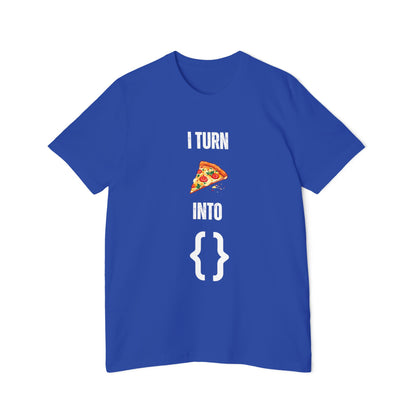 I Turn Pizza Into Code T-Shirt - Funny Programmer Tee