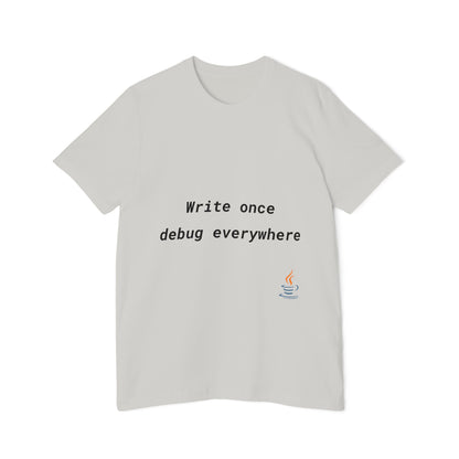 Write Once, Debug Everywhere | Java Coding T-Shirt | Funny Programmer Shirt | Usha Creations