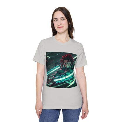 Tanjiro’s Cyber Sword Tee – Digital Demon Slayer Edition