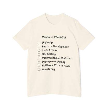 Software Release Checklist Dev Humor T Shirt | SDLC Meme Tees | Usha Creations