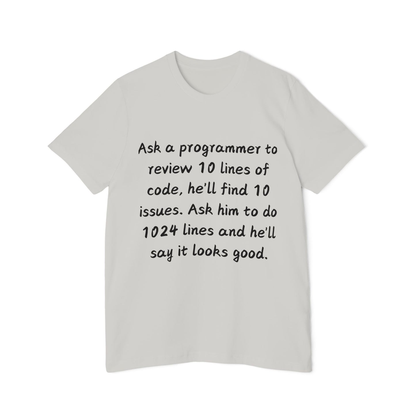 Code Review Irony Programmer Humor T Shirt | Developer Meme Tees | Usha Creations