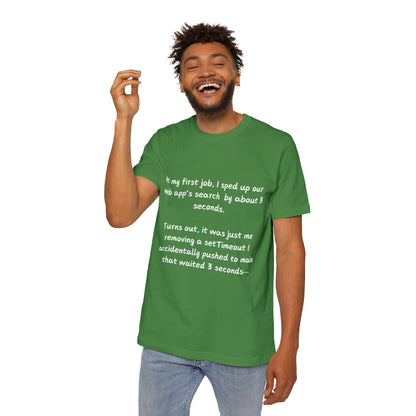 Accidental Debug Hero Web Dev Humor T Shirt | Coding Mistake Meme Tees | Usha Creations