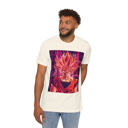 Goku Powering Up with Code Tee – Super Saiyan Coder Edition