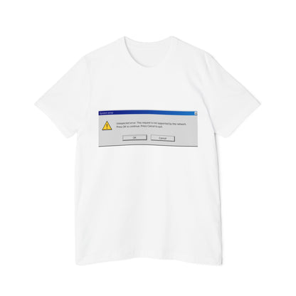 Unexpected Error Alert T-Shirt | Tech Humor | Classic Windows Message