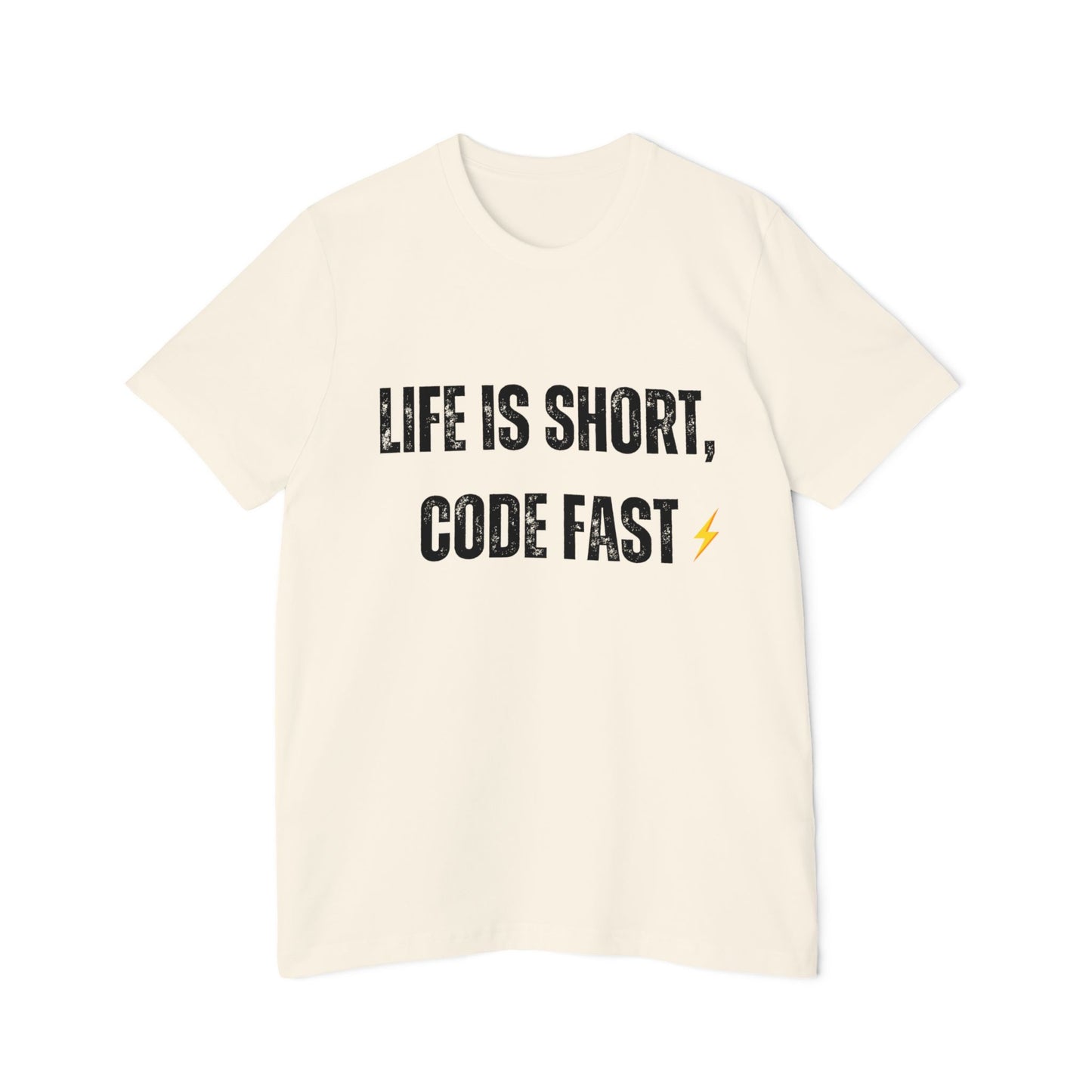 Life is Short, Code Fast T-Shirt - Motivational Programmer Tee