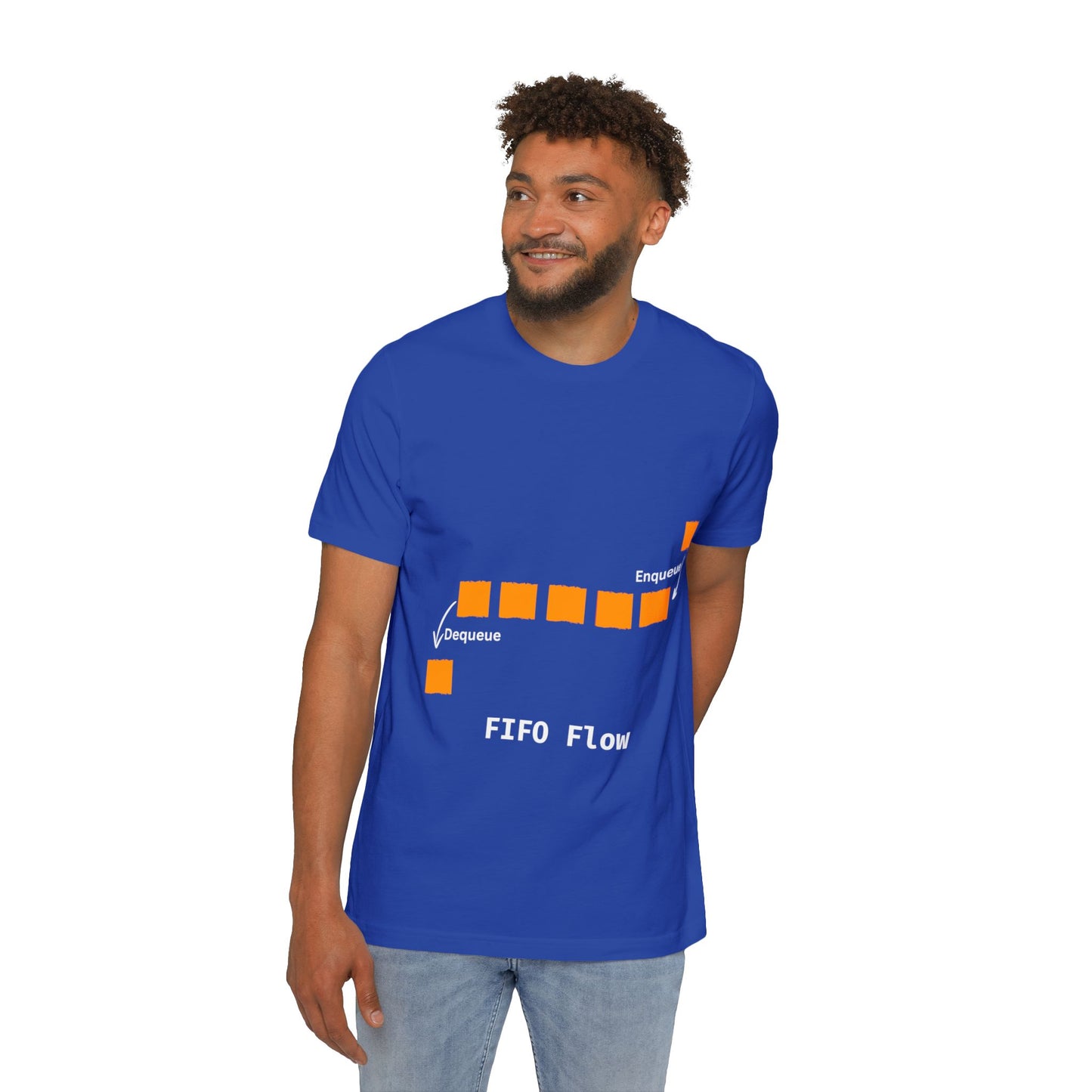 FIFO Flow | Queue Data Structure T-Shirt | DSA Apparel | Interview Series | Usha Creations