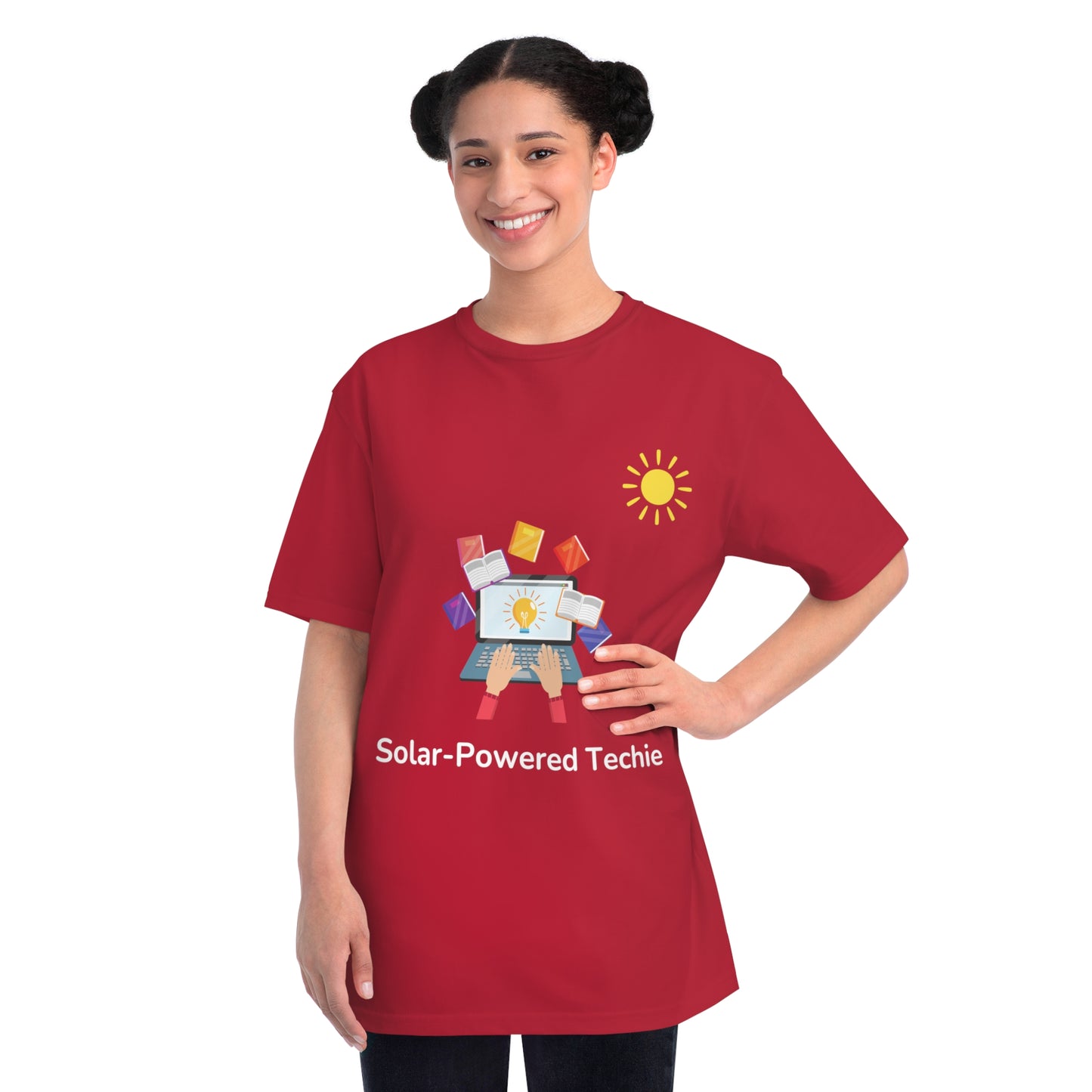 Solar-Powered Techie Tee | Eco-Friendly Coder Shirt | Usha Creations