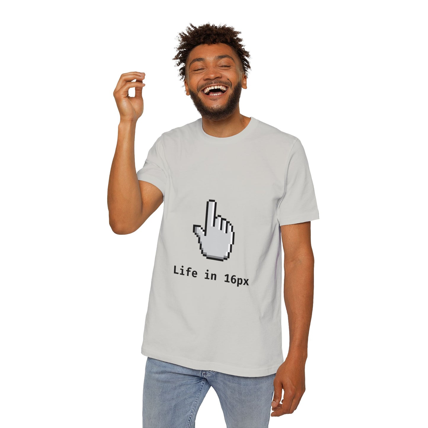 Life in 16px | Frontend Developer T-Shirt | Pixel-Perfect UI Design Tee | Usha Creations