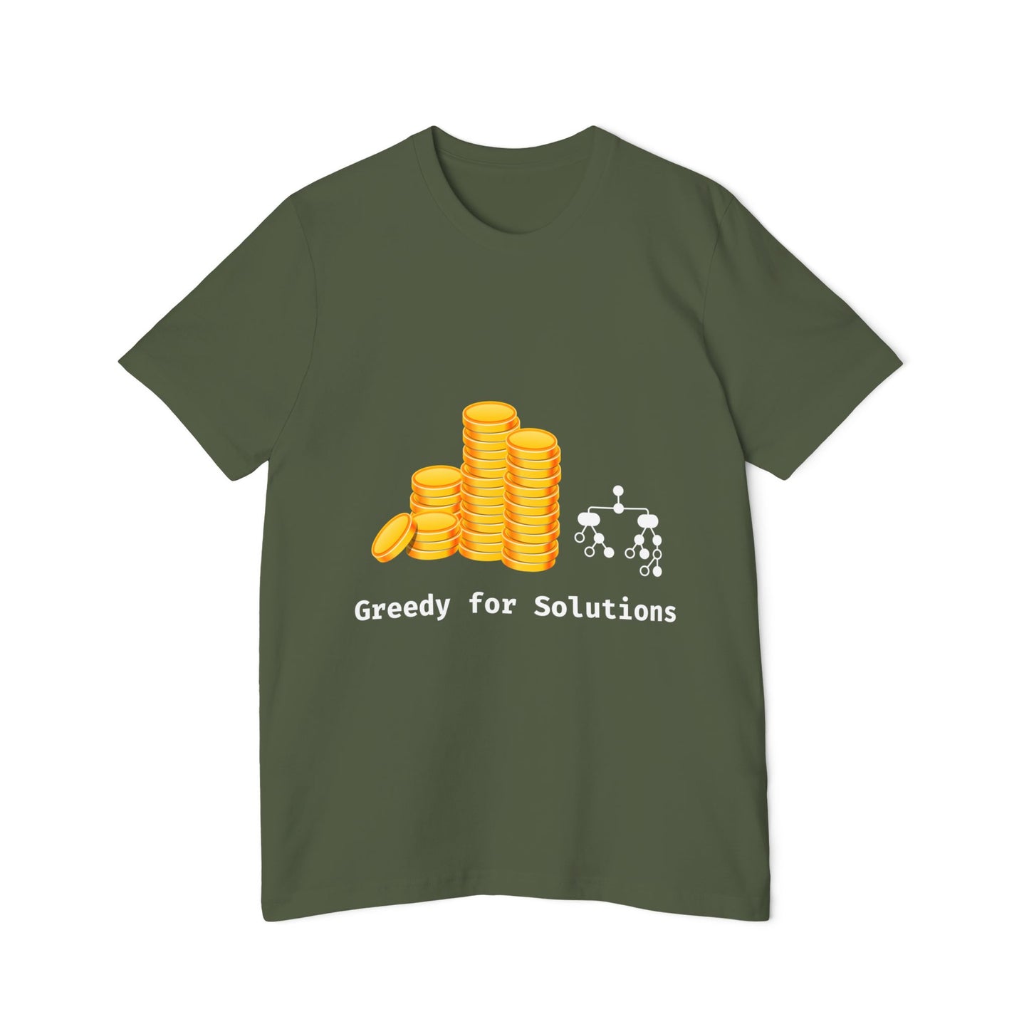 Greedy for Solutions | DSA T-Shirt | Interview Series Tee | Usha Creations