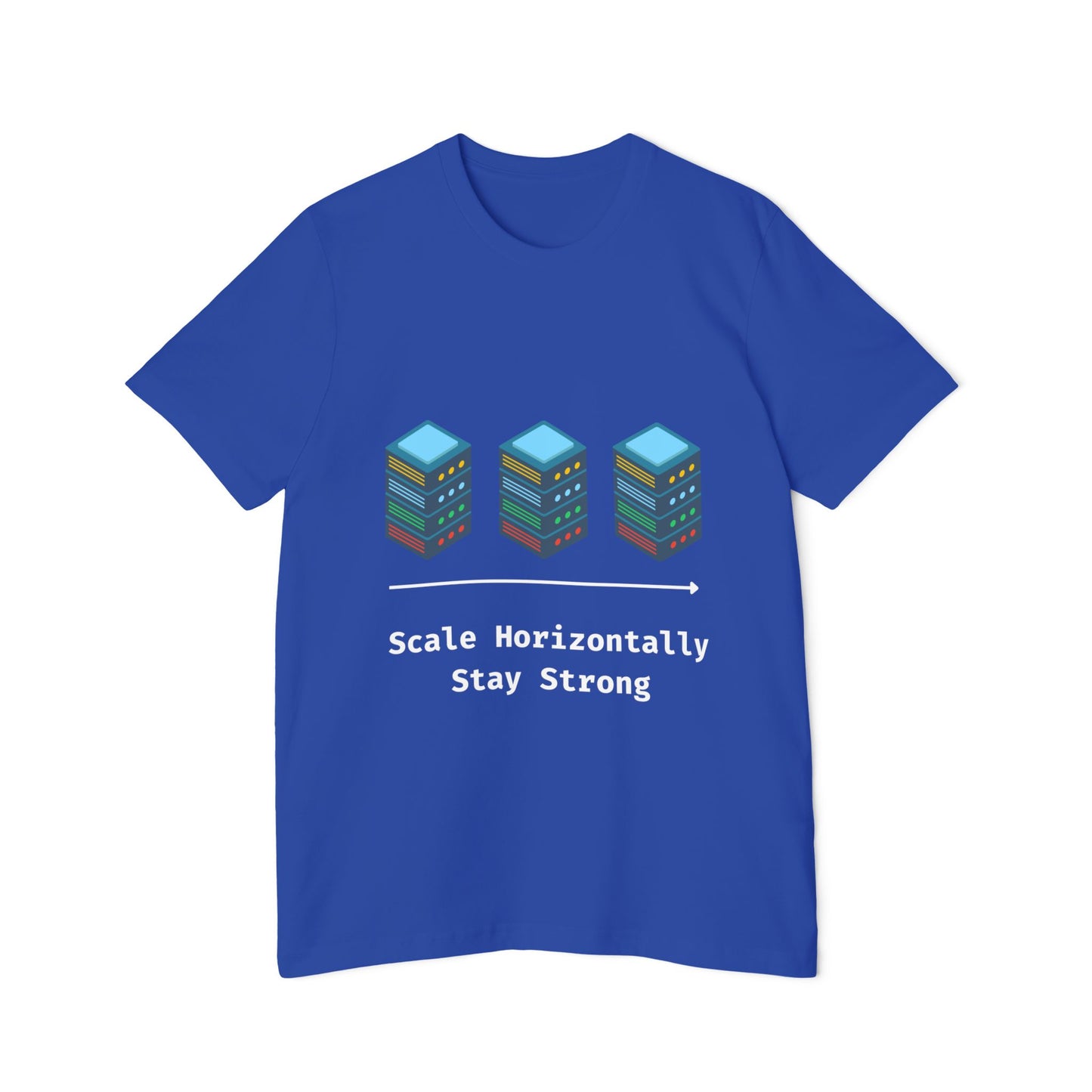 Scale Horizontally, Stay Strong | System Design T-Shirt | Interview Series Tee | Usha Creations