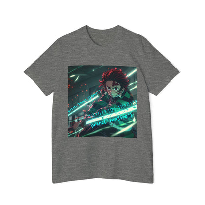 Tanjiro’s Cyber Sword Tee – Digital Demon Slayer Edition