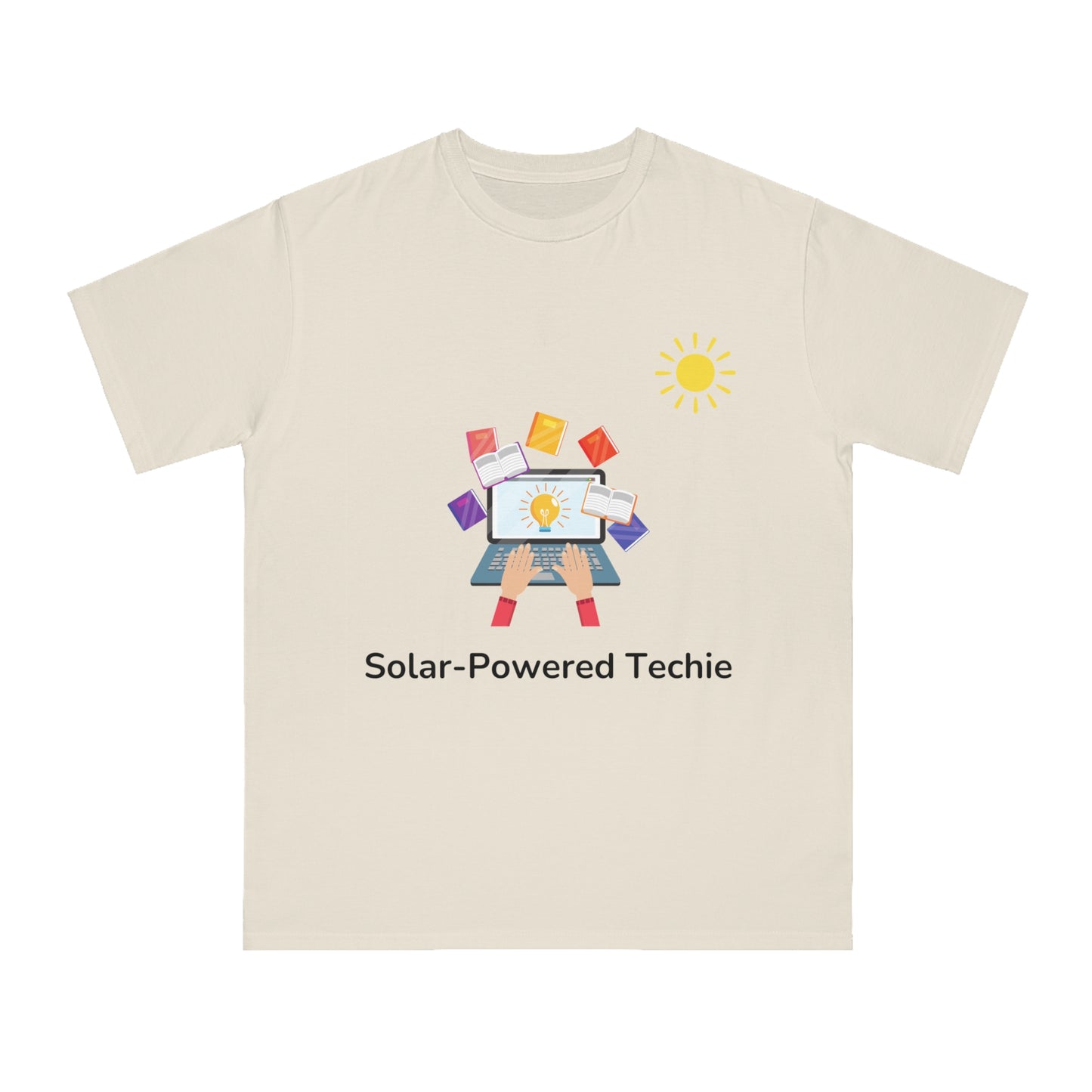 Solar-Powered Techie Tee | Eco-Friendly Coder Shirt | Usha Creations