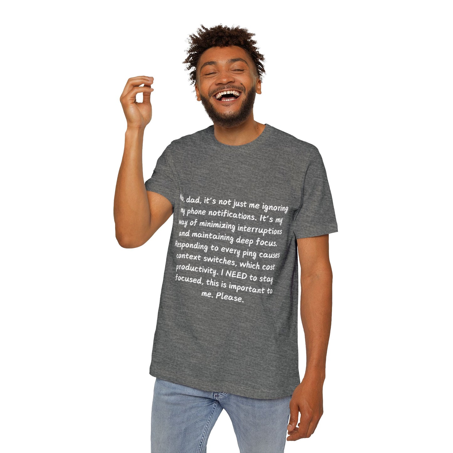 Deep Focus Productivity Tech Humor T Shirt | Programmer Concentration Meme Tees | Usha Creations