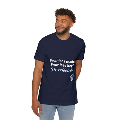 Promises Made, Promises Kept. (Or Rejected.) | JavaScript T-Shirt for Developers | Usha Creations