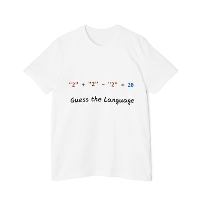 JavaScript 20 Quirk Coding Riddle T Shirt | Web Dev Meme Tees | Usha Creations