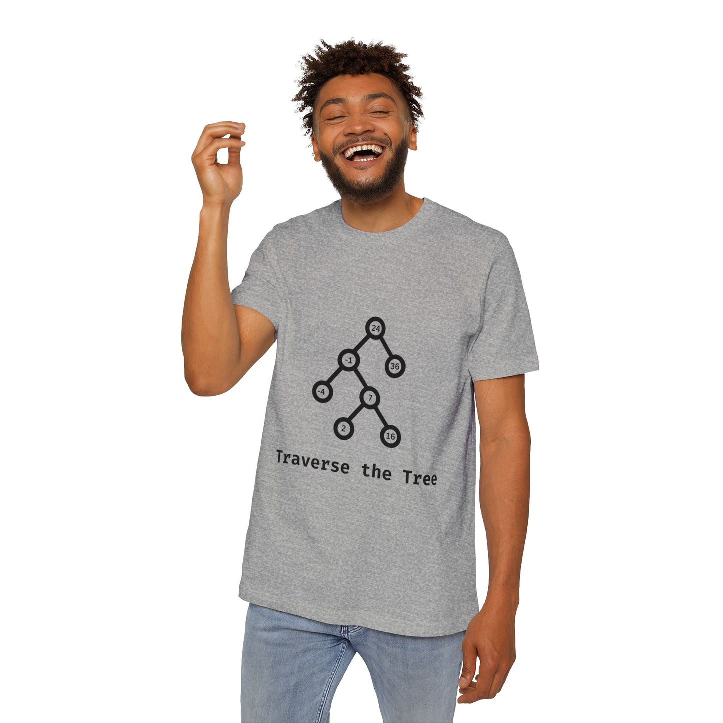 Traverse the Tree | Binary Search Tree Traversal | Interview Series T-Shirt | Data Structures Tee | Usha Creations