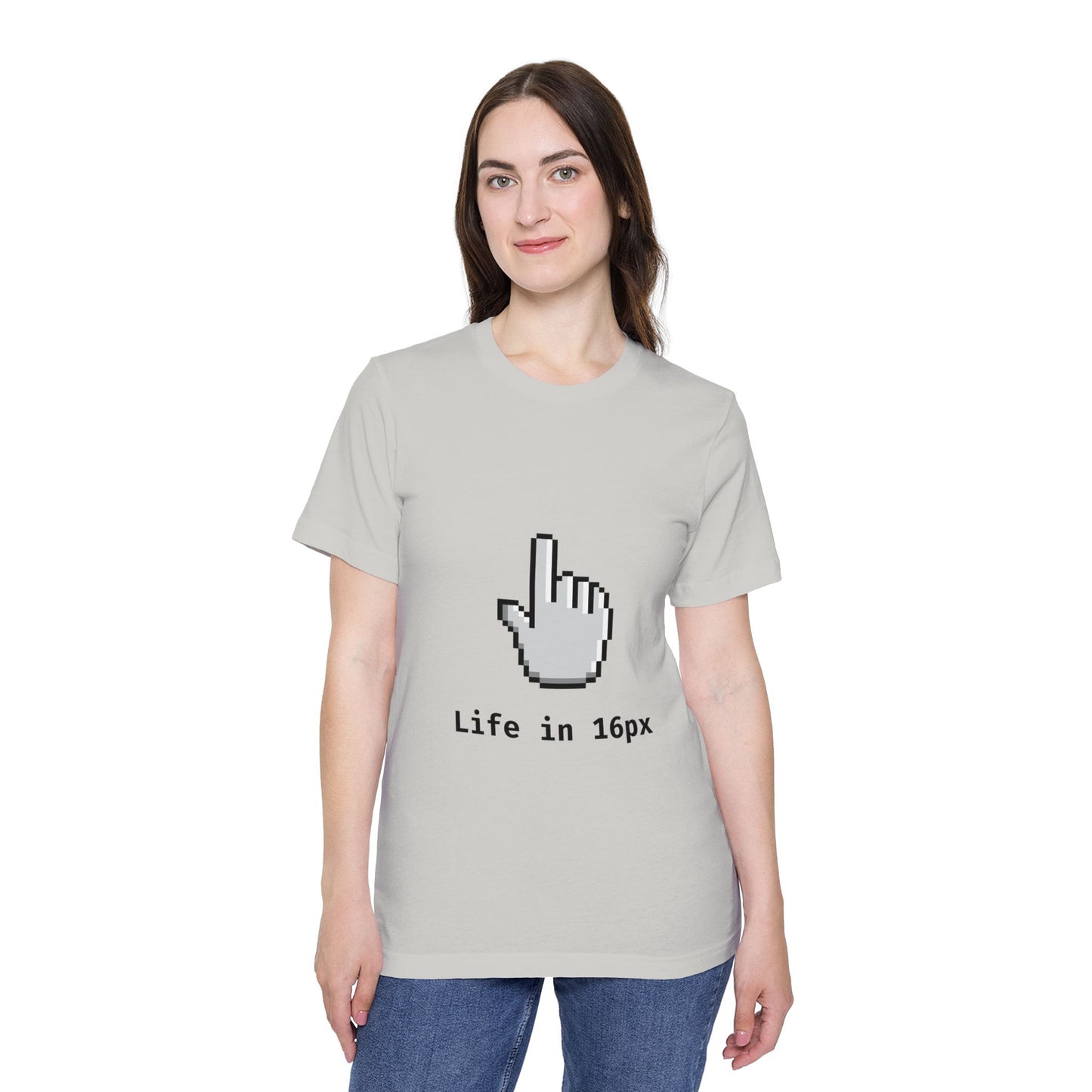 Life in 16px | Frontend Developer T-Shirt | Pixel-Perfect UI Design Tee | Usha Creations