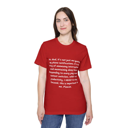 Deep Focus Productivity Tech Humor T Shirt | Programmer Concentration Meme Tees | Usha Creations