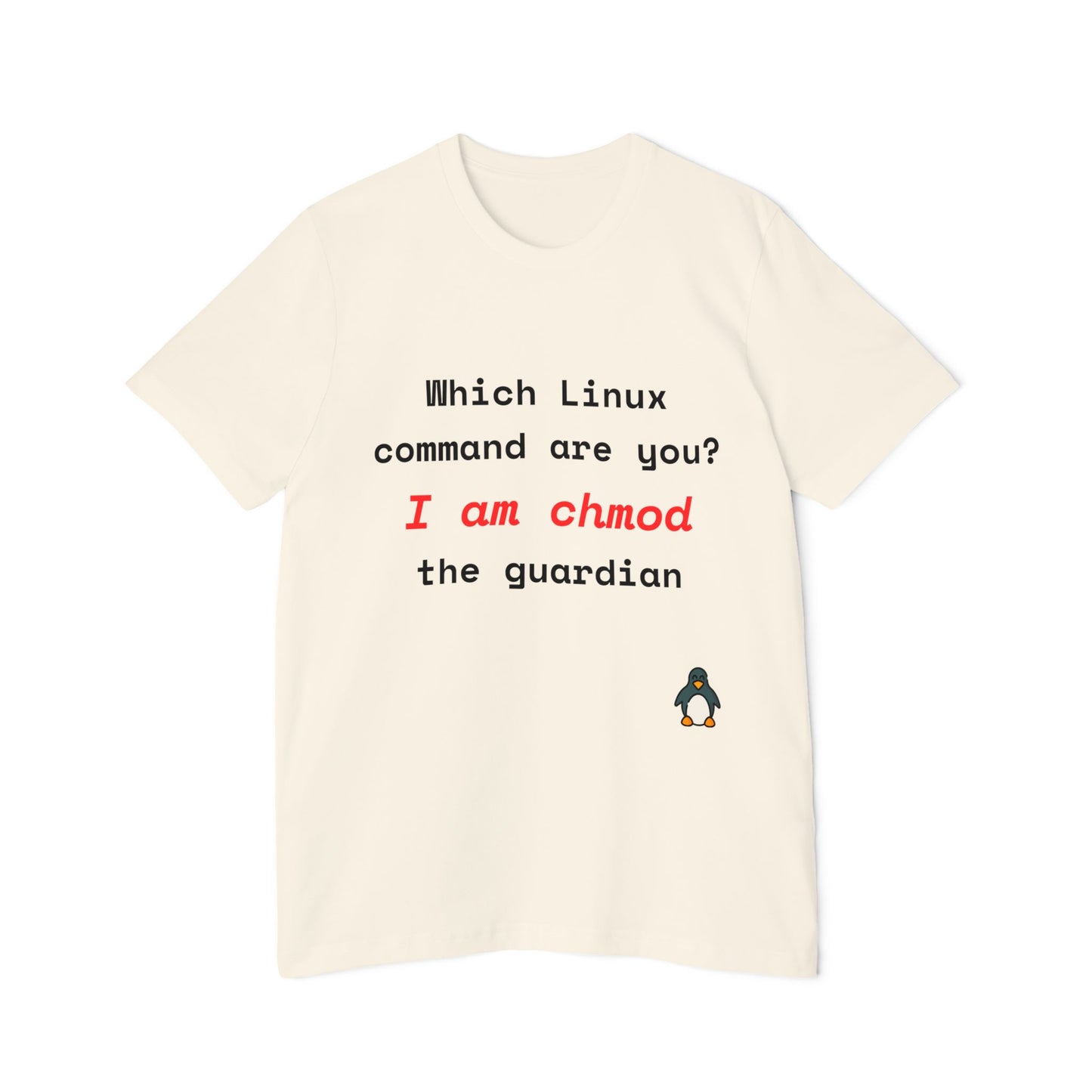 Which Linux Command Are You? I Am chmod - The Guardian | Funny Linux T-Shirt | Usha Creations