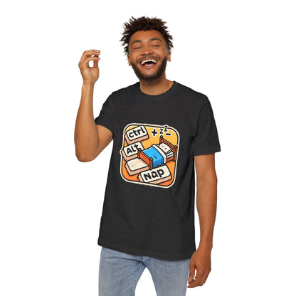 Ctrl+Alt+Nap Tech-Themed T-Shirt