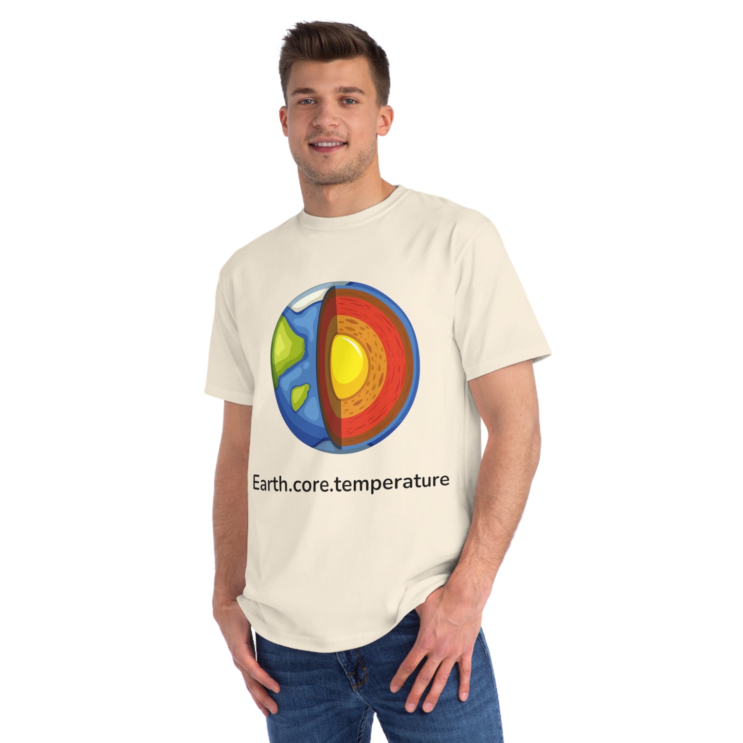 Earth.core.temperature Tee | Geo-Code Energy Shirt | Usha Creations