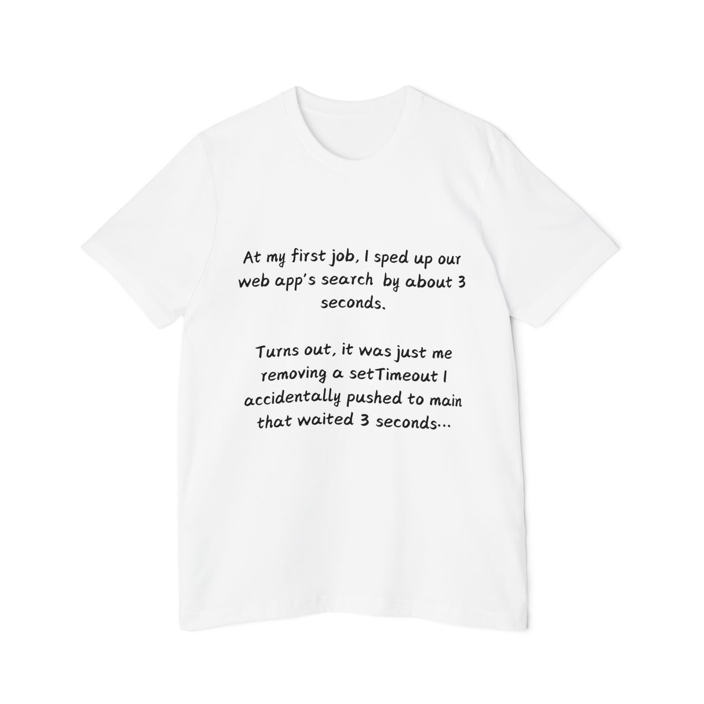 Accidental Debug Hero Web Dev Humor T Shirt | Coding Mistake Meme Tees | Usha Creations