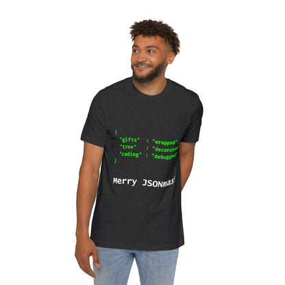 Merry JSONmas Developer T-Shirt | Funny JSON Christmas Gift 2024 | JavaScript Holiday Present | Usha Creations