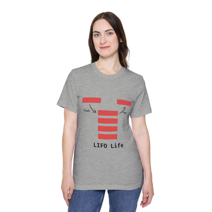 LIFO Life | Stack Data Structure T-Shirt | DSA Apparel | Interview Series | Usha Creations