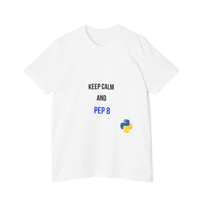 Keep Calm and PEP 8 | Funny Python Programming T-Shirt | Usha Creations