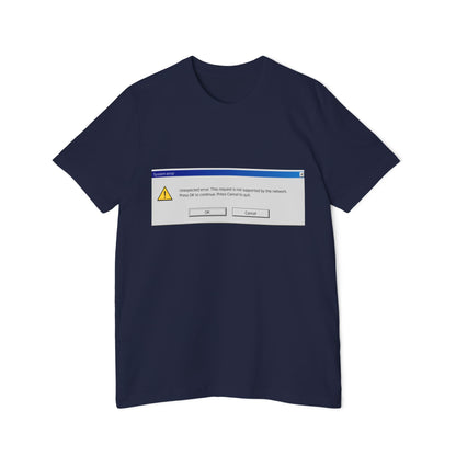 Unexpected Error Alert T-Shirt | Tech Humor | Classic Windows Message