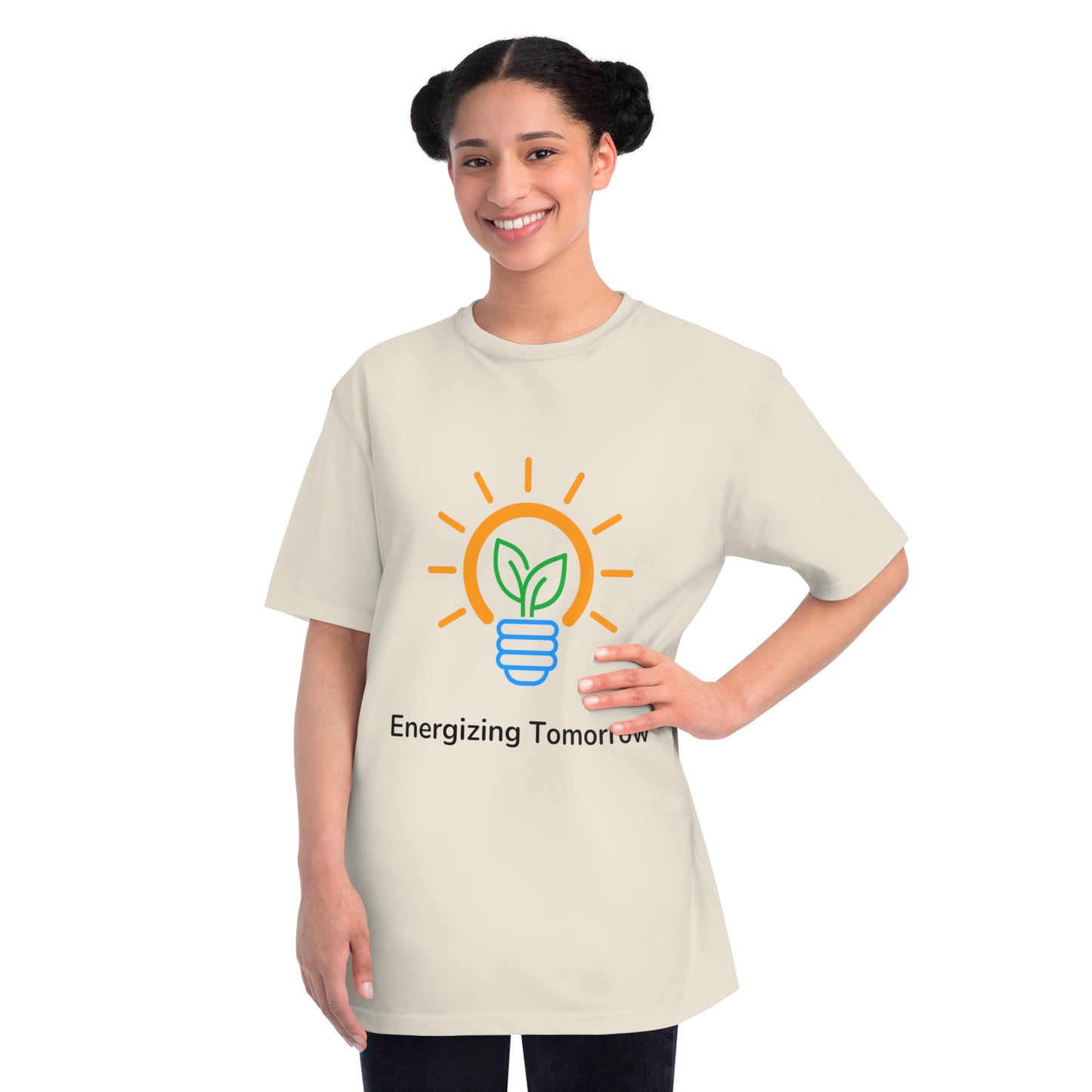 Energizing Tomorrow Tee | Green Tech Transition Shirt | Usha Creations