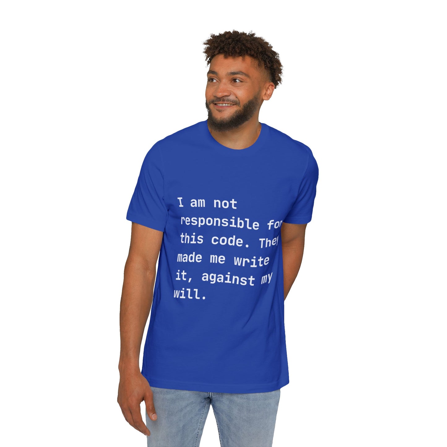 Code Under Duress T-Shirt | Developer Disclaimer | Programming Humor | Usha Creations