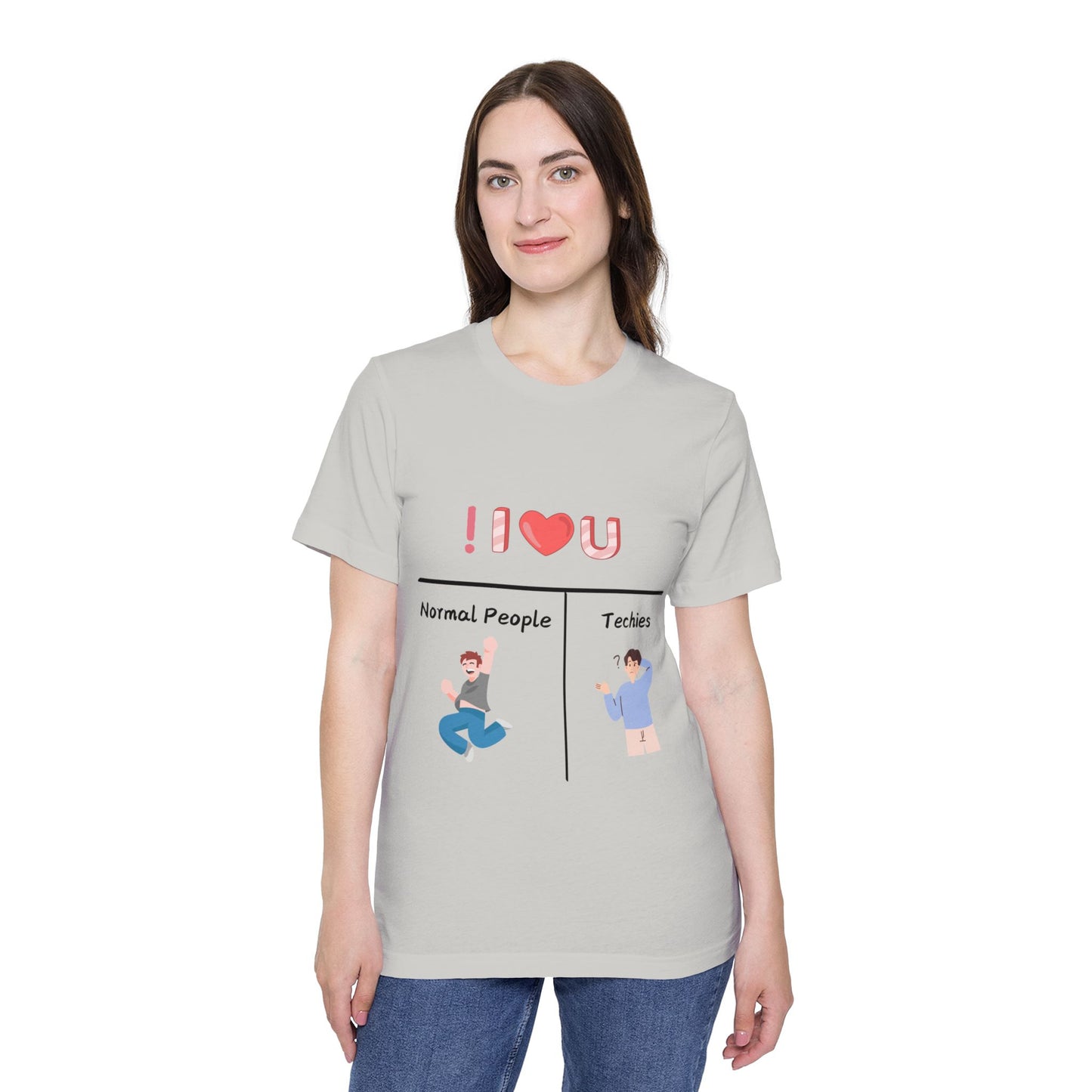 Programmer Logic Love Humor Tech T Shirt | Coding Syntax Meme Tees | Usha Creations