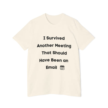 I Survived Another Meeting That Should Have Been an Email | Funny Work T-Shirt | Usha Creations