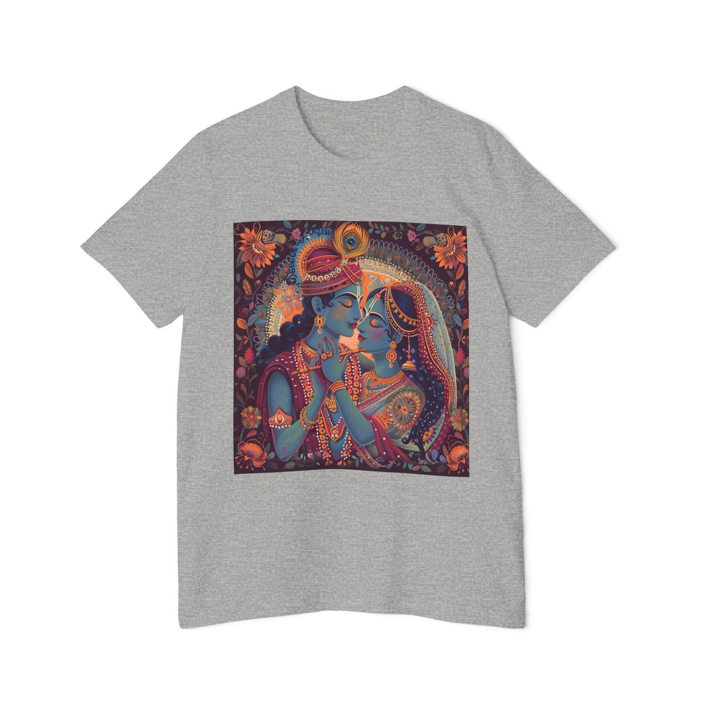 Divine Love Radha Krishna T-Shirt | Spiritual Design