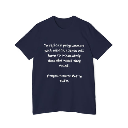 Programmer Job Security Humor T Shirt | Client Spec Meme Tees | Usha Creations