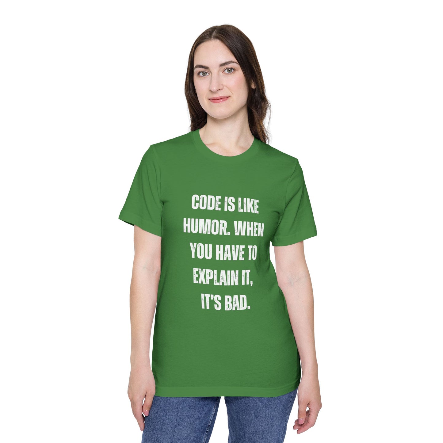 Code Is Like Humor. When You Have to Explain It, It’s Bad | Funny Developer T-Shirt | Programmer Humor Tee | Usha Creations