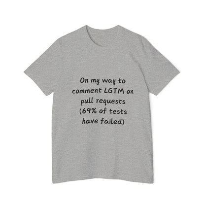 LGTM Failed Tests Code Review Humor T Shirt | Developer Meme Tees | Usha Creations