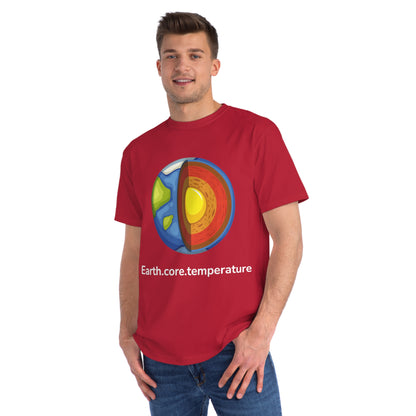 Earth.core.temperature Tee | Geo-Code Energy Shirt | Usha Creations