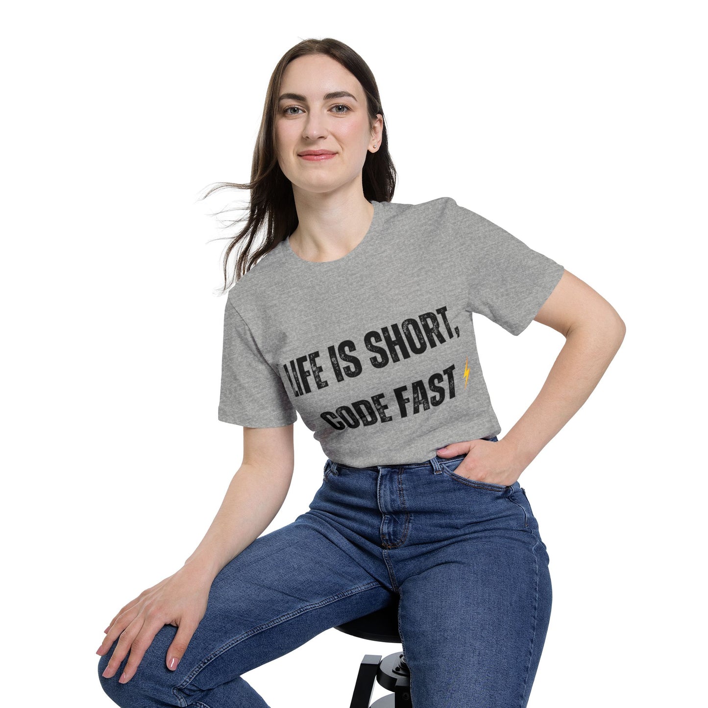 Life is Short, Code Fast T-Shirt - Motivational Programmer Tee